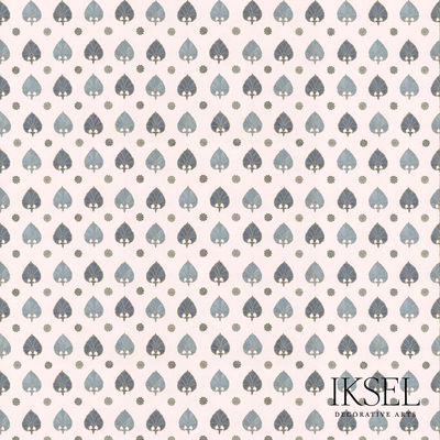 Blues Suzani Spades Fabric