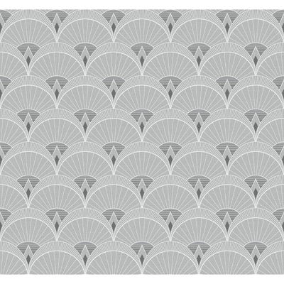 Collins & Company Chrysler Arches Argos Grey Wallpaper