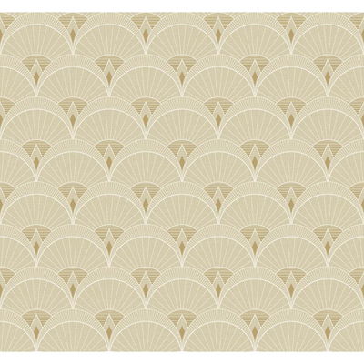 Collins & Company Chrysler Arches Soft Beige Wallpaper