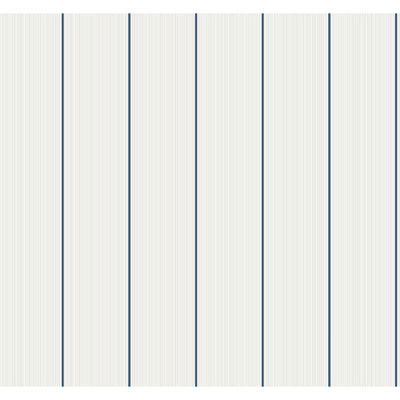 Collins & Company Rockefeller Stripe Navy Wallpaper