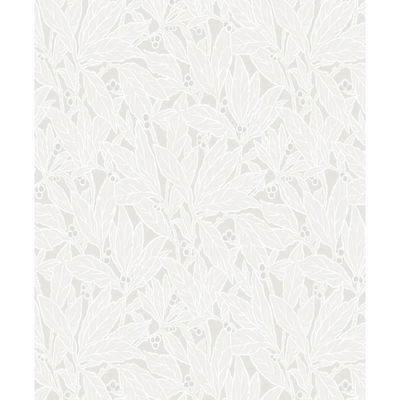 Etten Studios Leaf and Berry Dove & Metallic Pearl Wallpaper