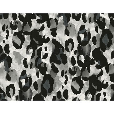 Harry & Grace Leopard Print Anchored Grey Wallpaper