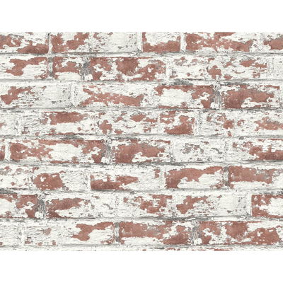 Lillian August Soho Brick Terra Cotta Wallpaper