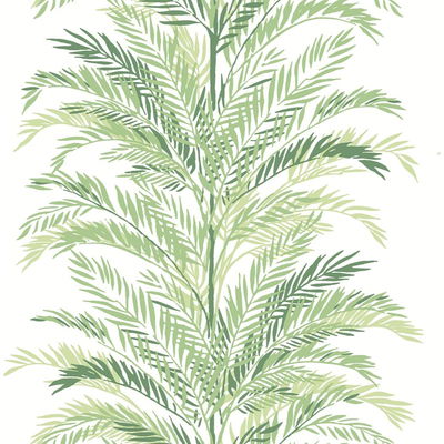 Lillian August Keana Palm Paradise Green Wallpaper
