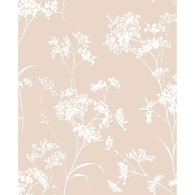 Lillian August Floral Mist Peach Petal Wallpaper