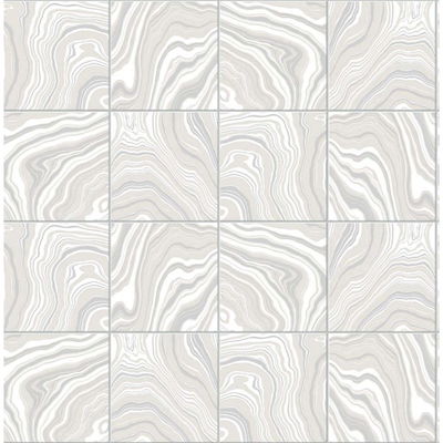 Lillian August Marbled Tile Quartz Wallpaper