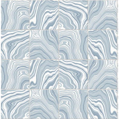 Lillian August Marbled Tile Lakeside Wallpaper