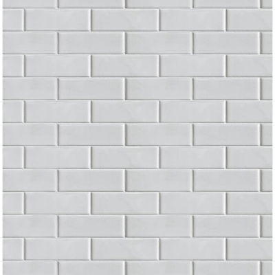 Subway Tile Ivory Wallpaper