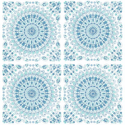 Mandala Teal & Blue Wallpaper
