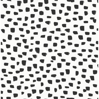 Speckled Dot Black & White Wallpaper
