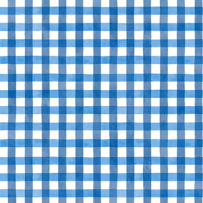 Spring Plaid Cobalt Wallpaper