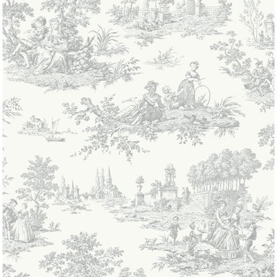 Chateau Toile Argos Grey Wallpaper