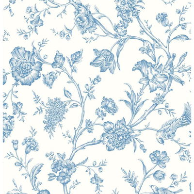 Jasmine Chinoiserie Carolina Blue Wallpaper