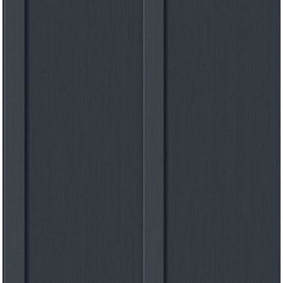 Faux Board & Batten Dark Blue Wallpaper