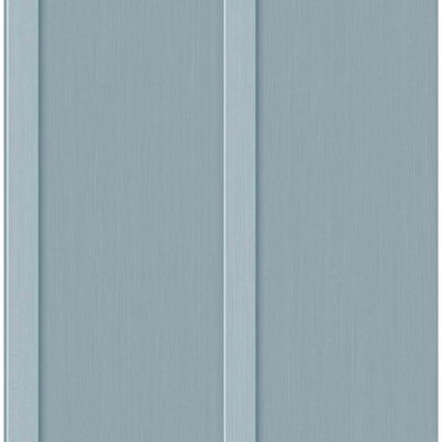 Faux Board & Batten Blue Stream Wallpaper