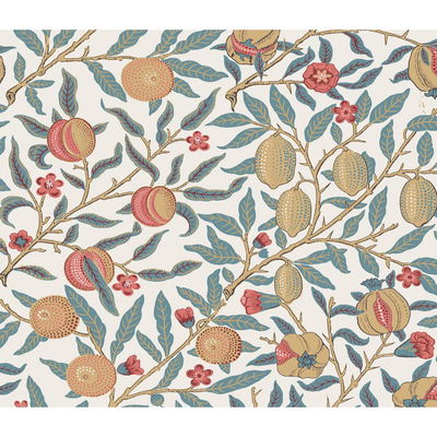 Pomegranate Moonstone Blue & Light Ochre Wallpaper