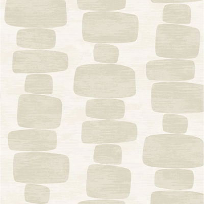Stacy Garcia Home Stripe Block Beige Wallpaper