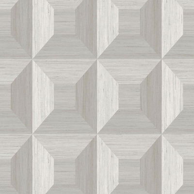 Squared Away Geometric Birch Wallpaper