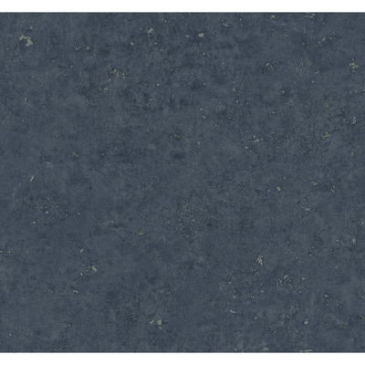 Cement Faux Storm Blue & Metallic Graphite Wallpaper