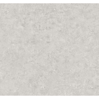 Cement Faux Silo & Metallic Silver Wallpaper