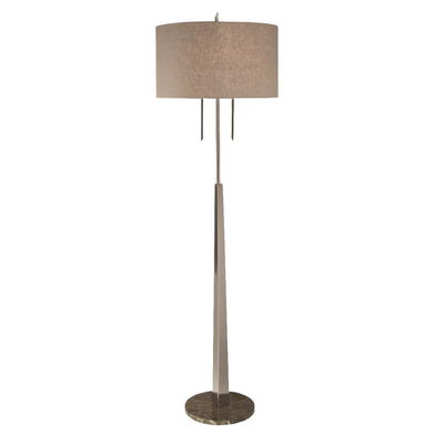 Tigers Eye Floor Lamp in Brushed Nickel