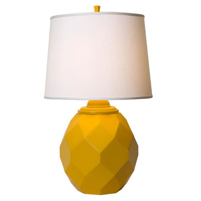 Jewel Table Lamp in Satin Yellow