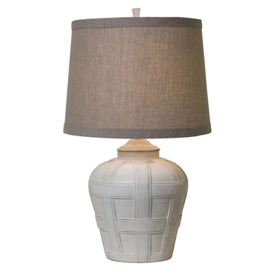 Seagrove Table Lamp in Distressed White Matte