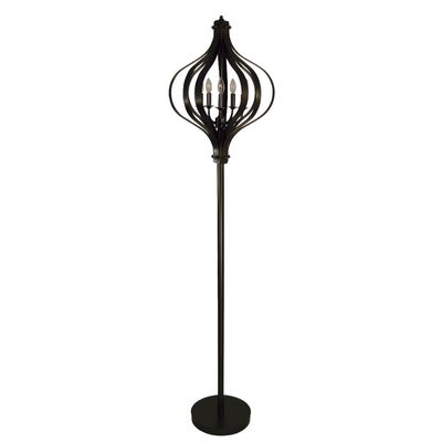 Priscilla Floor Lamp in Mahogany Bronze