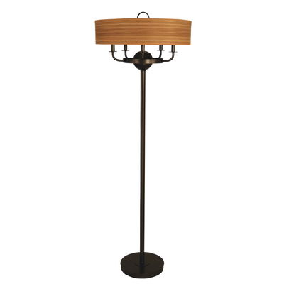 Meridian Floor Lamp in Mahogany Bronze