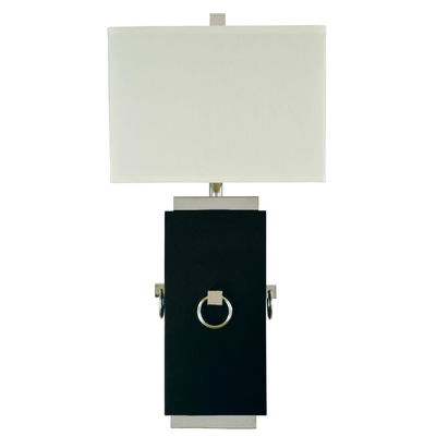 Regency Table Lamp in Dark Mahogany /  Polished Nickel