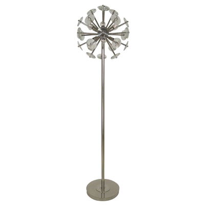 Apogee  Floor Lamp in Polished Nickel