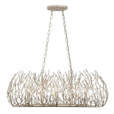 Bask 6-Light Crystal Linear Pendant - Gold Dust