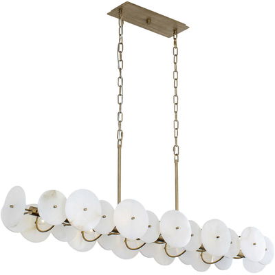 Cosmos 10-Light Linear Pendant - Havana Gold