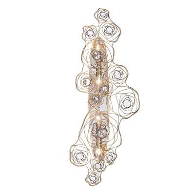 Ethereal Rose 4-Light Sconce - Havana Gold Ombre/Polished Stainless Accents