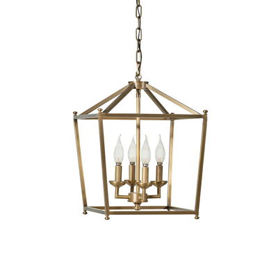 Gridlock 4-Light Pendant - Antique Bronze
