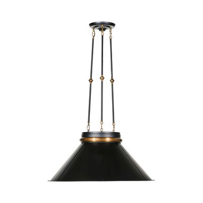 Mood Swings 1-Light Round Pendant - Heritage Black/Heritage Bronze