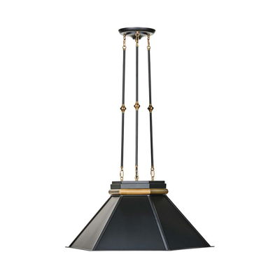 Mood Swings 1-Light Hexagonal Pendant - Heritage Black/Heritage Bronze